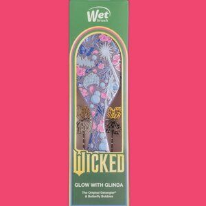 Wet Brush x Wicked Glow With Glinda Detangling Brush & Butterfly Pins Set NIB